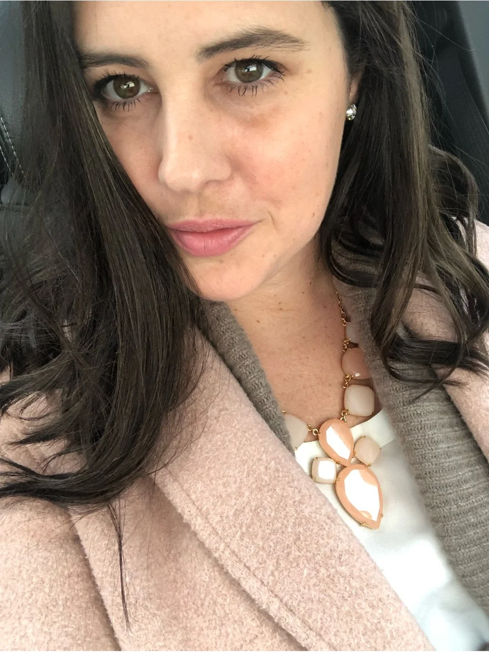 Kate Spade Statement Necklace in Blush Pink Like New